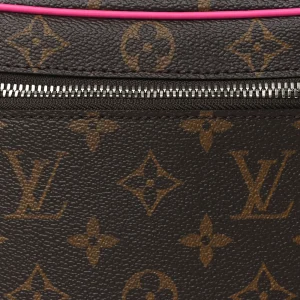 Nice Mini Super Clone Monogram Macassar Canvas Fuchsia Interior Travel Case