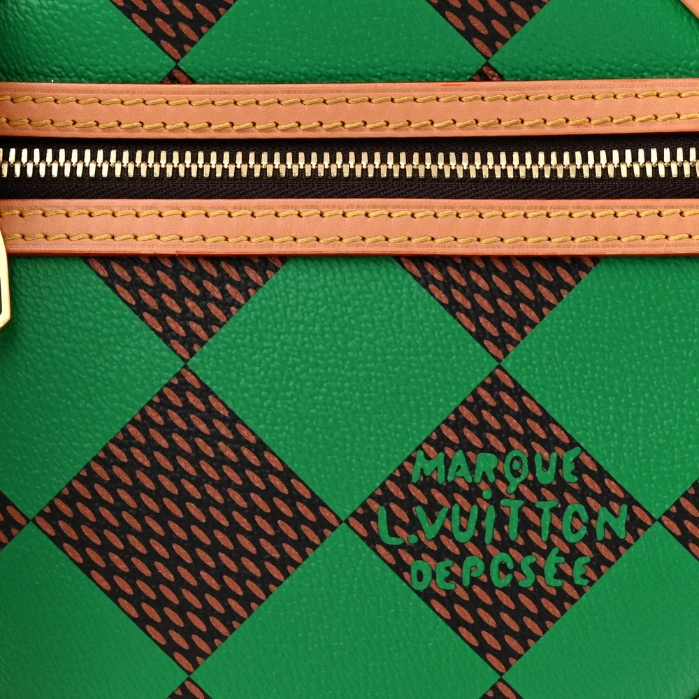 Chess Messenger 1:1 Replica Green Damier Pop Canvas CrossbodyBag - 图片 6