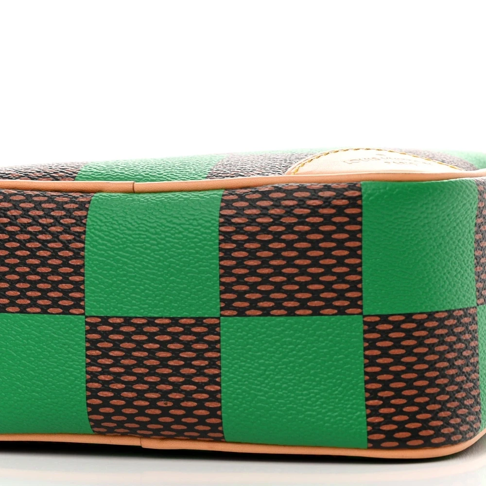 Chess Messenger 1:1 Replica Green Damier Pop Canvas CrossbodyBag - 图片 3