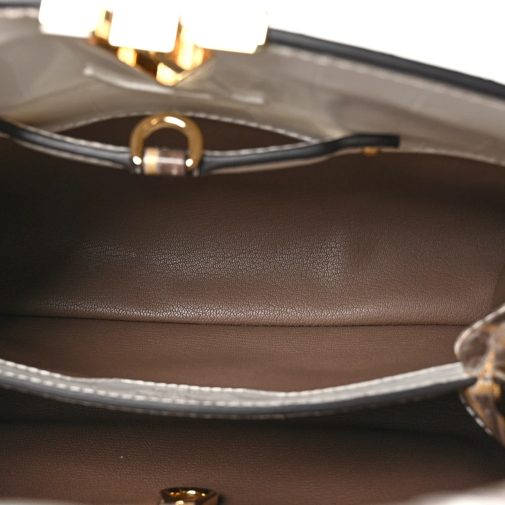High-end Copy Lou!S Vuiton Himalaya Crocodile BB Capucines with Gold Hardware - 图片 5