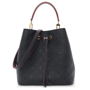 Top Quality Fake Louis Vuitton NéoNoé MM & BB Bucket Bag Marine Rouge