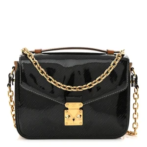 Mini Pochette Metis 1:1 Replica Marine Shiny Epi Leather Reverse Monogram Canvas Gold Hardware Bag