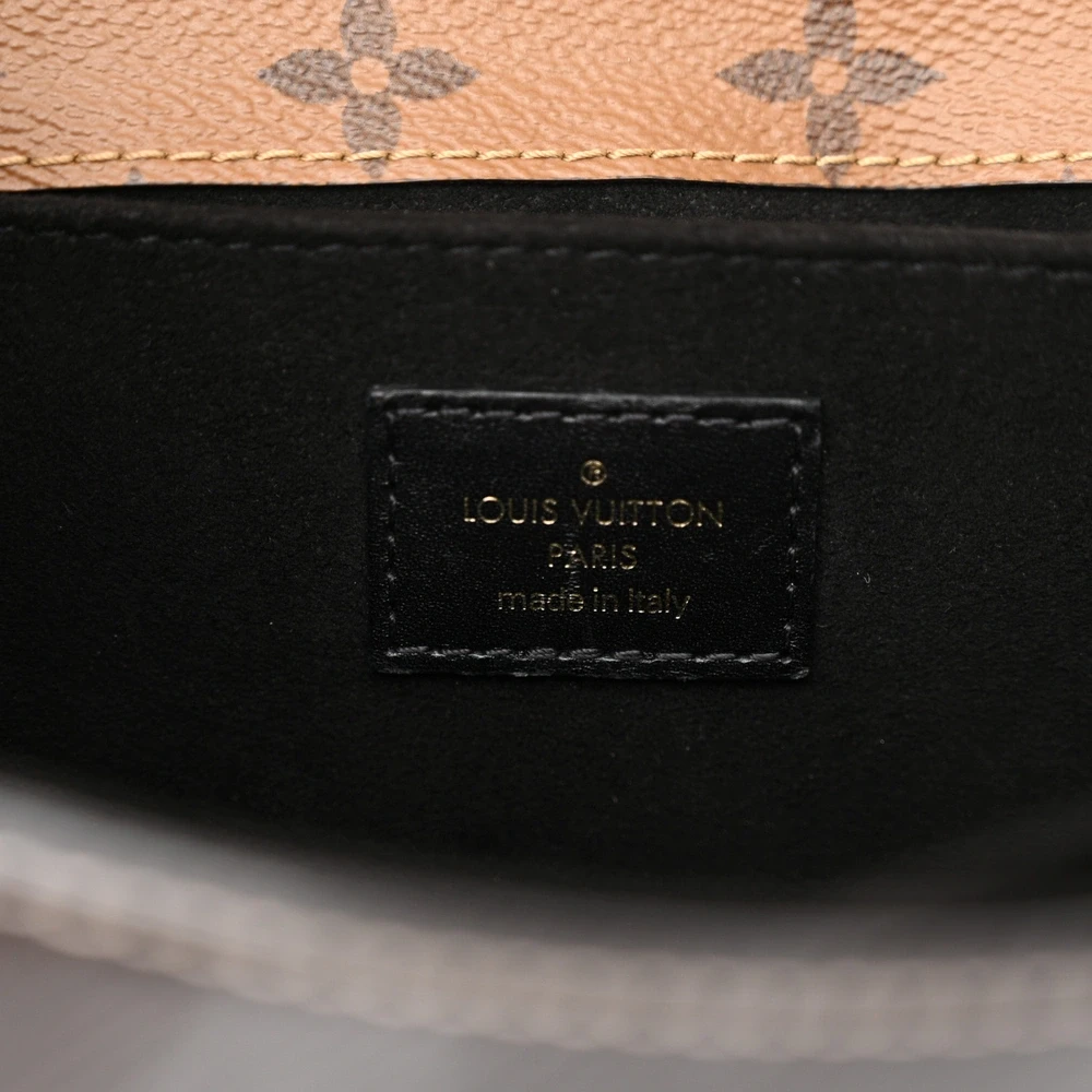Mini Pochette Metis 1:1 Replica Marine Shiny Epi Leather Reverse Monogram Canvas Gold Hardware Bag - 图片 4