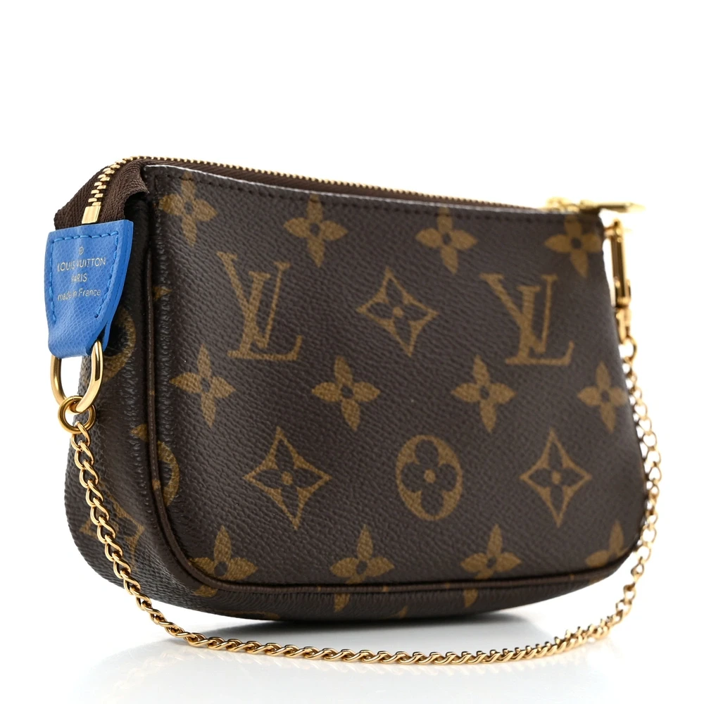 Mini Venice Pochette Super Clone Blue Monogram Canvas Christmas Animation Gold Hardware Pouch - 图片 4