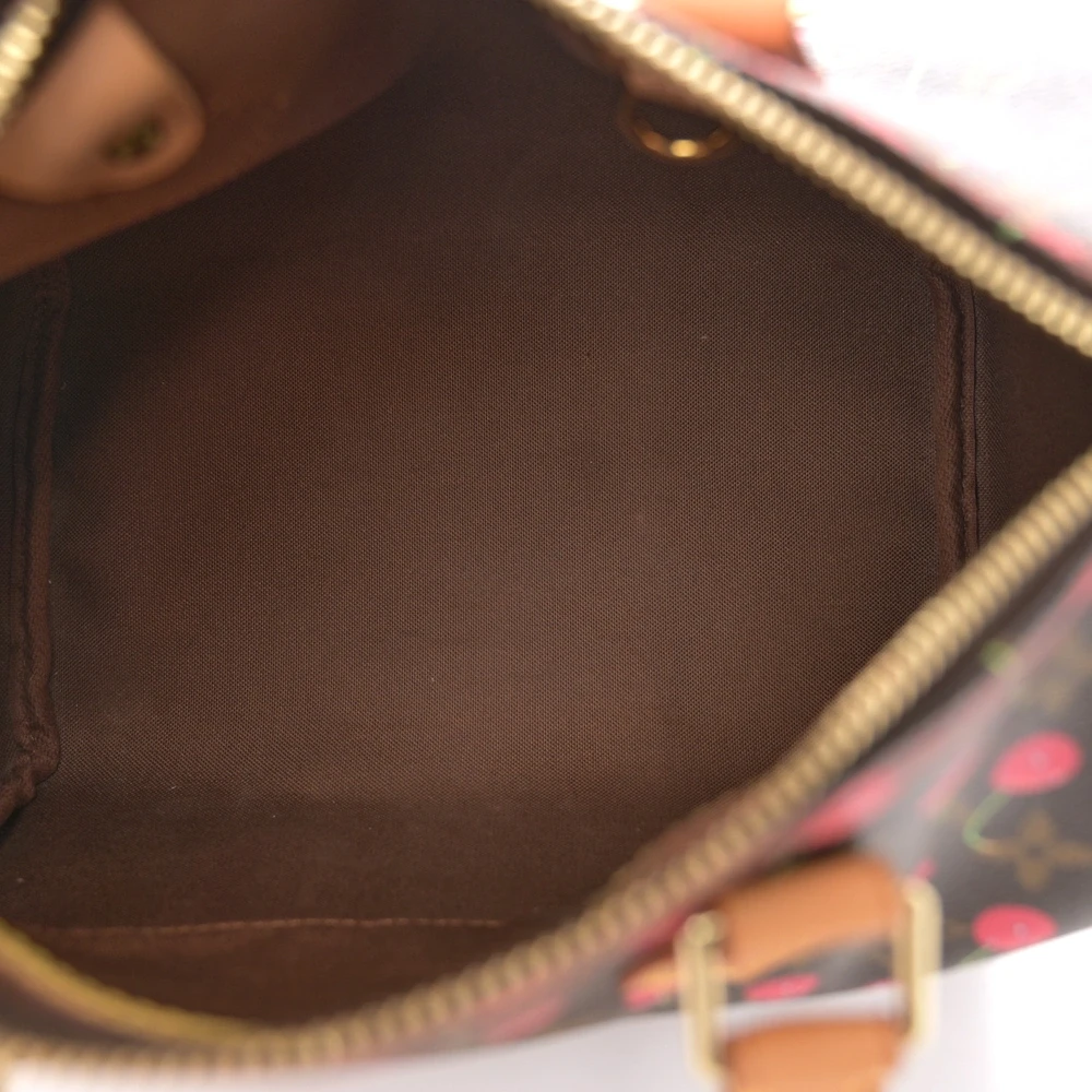 1:1 Replica LV Cerises Speedy 25 Handbag in Monogram Canvas With Smiling Cherry Overlays - 图片 5
