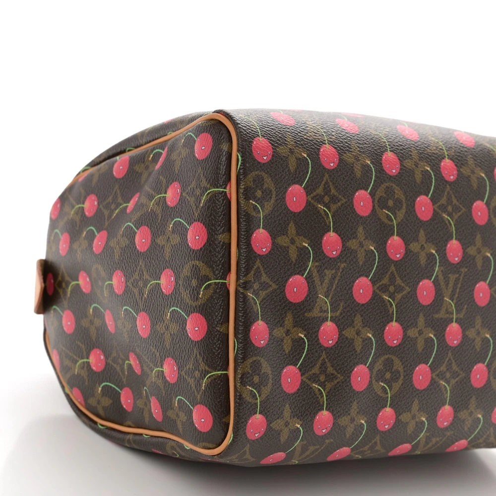 1:1 Replica LV Cerises Speedy 25 Handbag in Monogram Canvas With Smiling Cherry Overlays - 图片 3