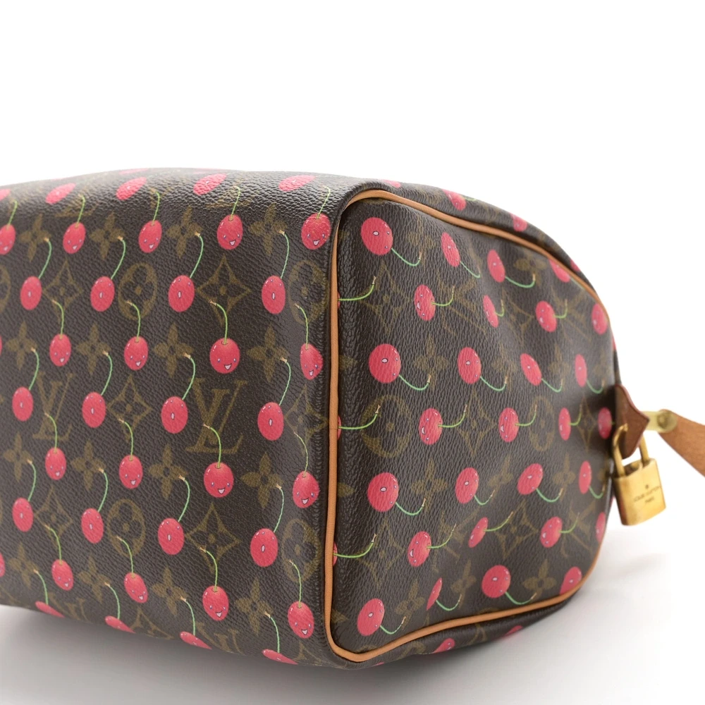 1:1 Replica LV Cerises Speedy 25 Handbag in Monogram Canvas With Smiling Cherry Overlays - 图片 2