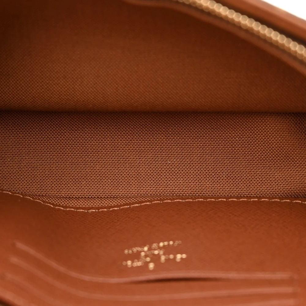 Ivy Wallet On Chain 1:1 Replica silhouette with Monogram style canvas with Gold Hardware - 图片 5