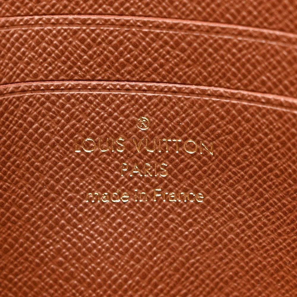 Ivy Wallet On Chain 1:1 Replica silhouette with Monogram style canvas with Gold Hardware - 图片 4