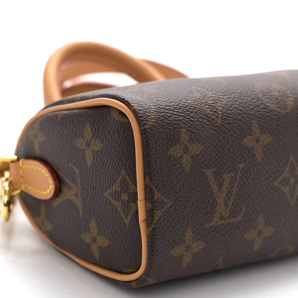 Nano Speedy Bandoulière Super Clone Monogram Canvas Mini Crossbody Bag - 图片 3