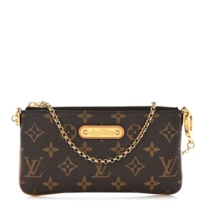 Pochette Milla MM 1:1 Replica Monogram Canvas Wristlet Clutch HandBag