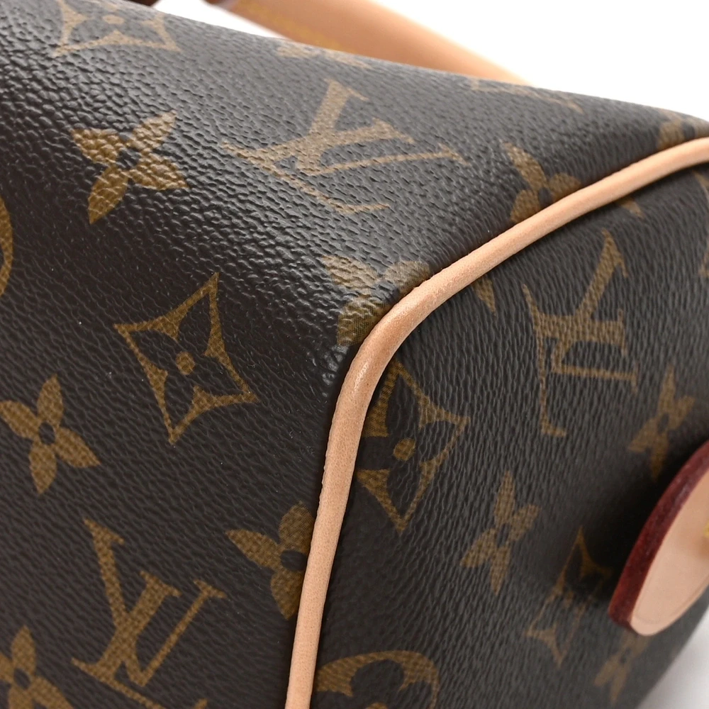 Speedy Bandoulière 20 1:1 Replica Brown Monogram Canvas Natural Leather Trim Handbag - 图片 2