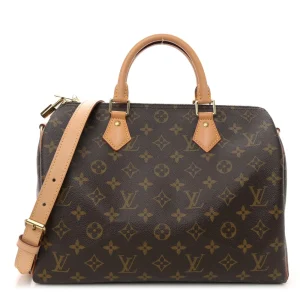 Speedy Bandoulière 1:1 Replica Monogram Brown Canvas Shoulder Bag