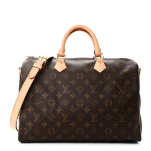 Speedy Bandoulière 30 Super Clone Brown Monogram Canvas Travel Bag