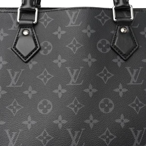 Grand Sac GM Super Clone Monogram Eclipse Canvas Silver Hardware Tote Bag