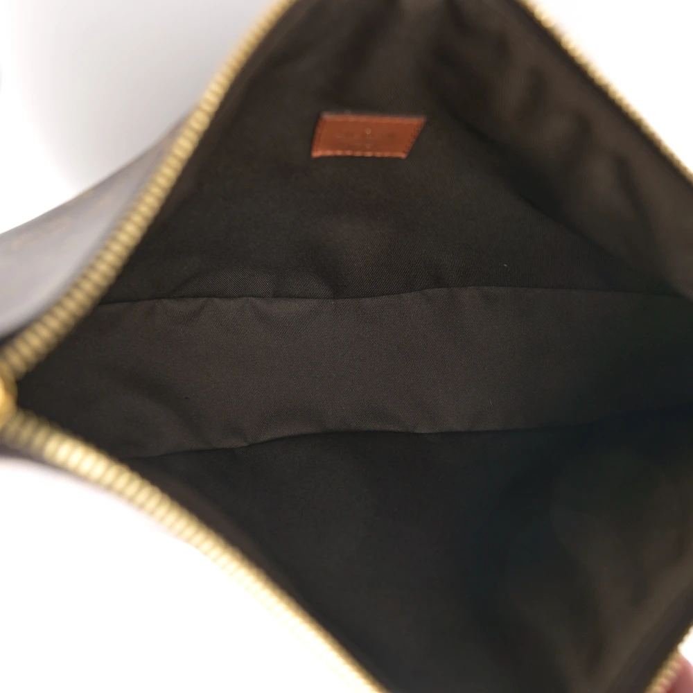 Reverse Monogram Loop Hobo 1:1 Replica Canvas Shoulder Bag with Gold Hardware - 图片 5