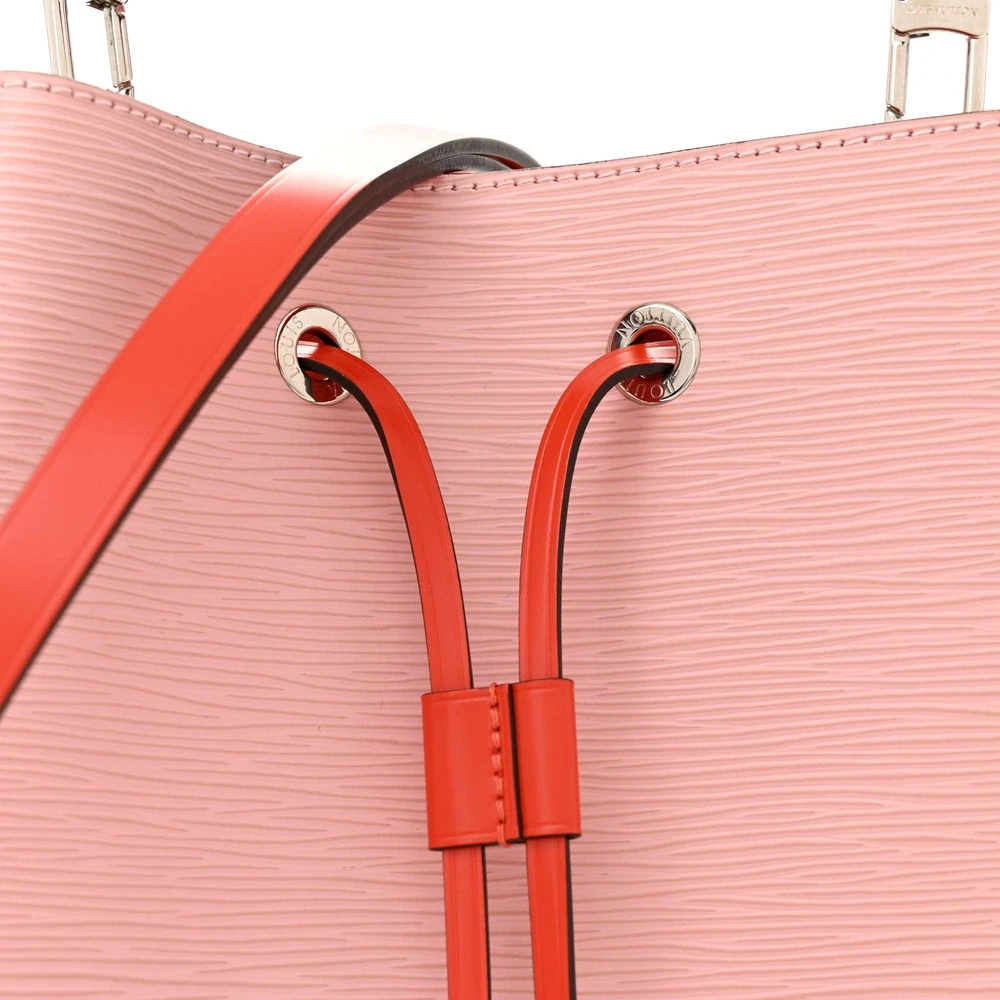 NeoNoe MM 1:1 Replica in Rose Ballerine and Orange Epi Leather Drawstring Bucket Shoulder Bag - 图片 5