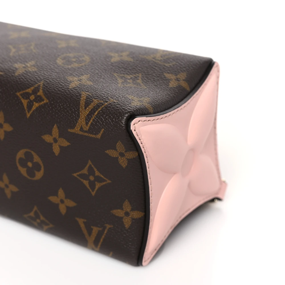 Pouch PM Super Clone Rose Jasmine Bloom Monogram Canvas Bag Silver Hardware - 图片 2