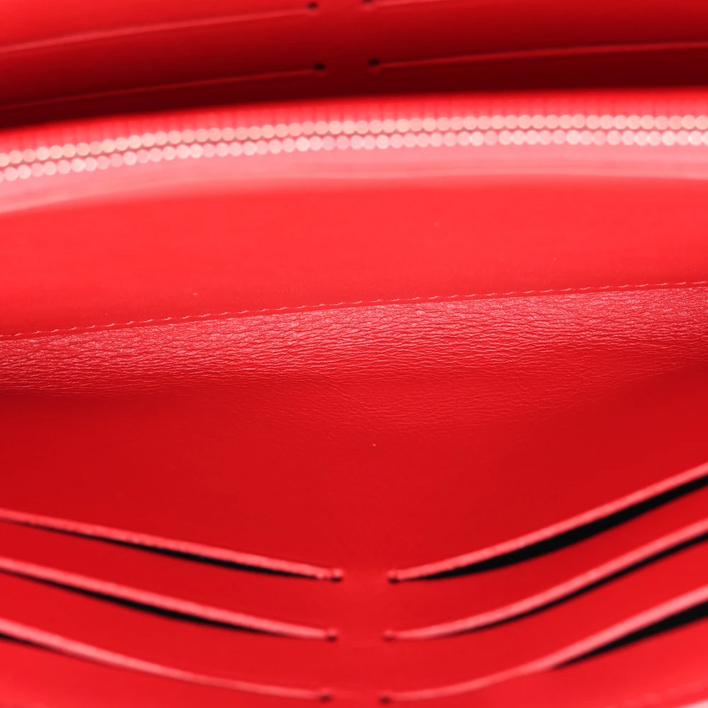 Rouge Calfskin1:1 Replica Wallet with Silver Hardware CrossBody ShoulderBag - 图片 3