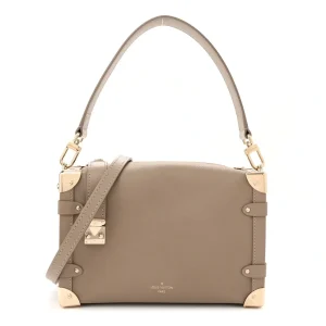 Superfake Louis Vuitton Taupe Leather Side Trunk MM