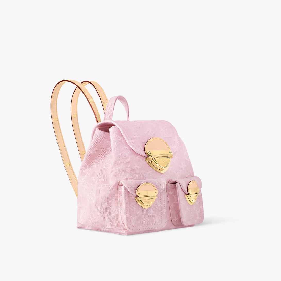 Super Clone Louis Vuitton venice monogram denim Backpack - 图片 5