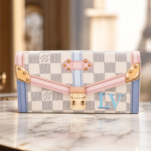 LV Victorine Wallet Damier Azur