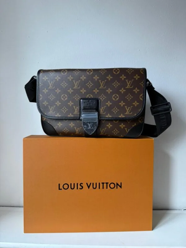 Super Clone Lou!S Vuiton Monogram Macassar Archy Messenger Unisex Bag - 图片 2