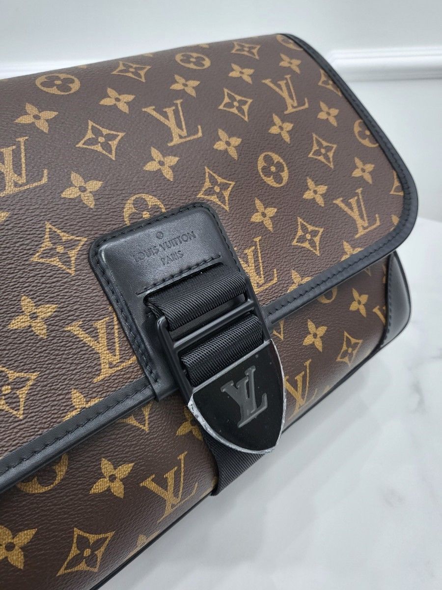 Super Clone Lou!S Vuiton Monogram Macassar Archy Messenger Unisex Bag - 图片 6
