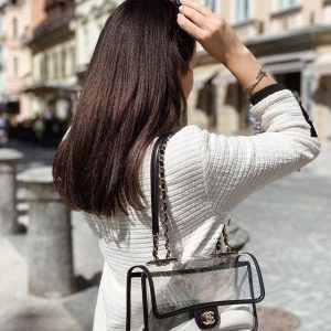 Ch@nel Sand By The Sea Flap Black PVC-1:1 Replica Hadbags
