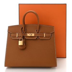 Hermes Birkin Epsom Gold Fully Hand Made 1:1 Super Clone Bag