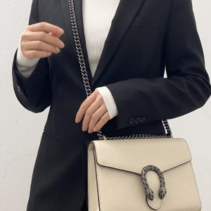 GG Dollar Calfskin Mini Dionysus Chain Wallet Mystic White – Mirror Quality Wallet