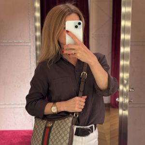 GG Supreme Monogram Web Small Ophidia Half Moon Hobo – Mirror Quality HandBag