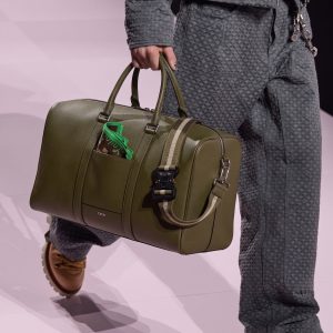 D!0r Lingot 50 Bag Olive Green Grained Calfskin Leather – High-End Quality