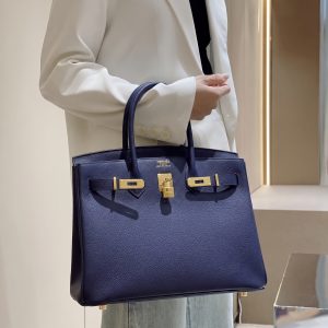 Hermès Birkin 40 Epsom Midnight Blue – 1:1 High-End Quality
