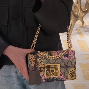 Gucc! GG Supreme Monogram Bengal Small Padlock – Super Clone Shoulder Bag
